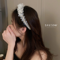Băng Đô Trong Suốt Đính Hoa Ngọc Trai Đơn Giản Thời Trang Hàn Quốc Cho Nữ